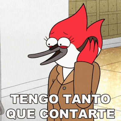 Cartoon Character Saying Tengo Tanto Que Contare