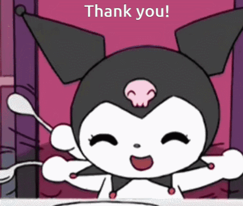 Cartoon Character Saying Thank You GIF