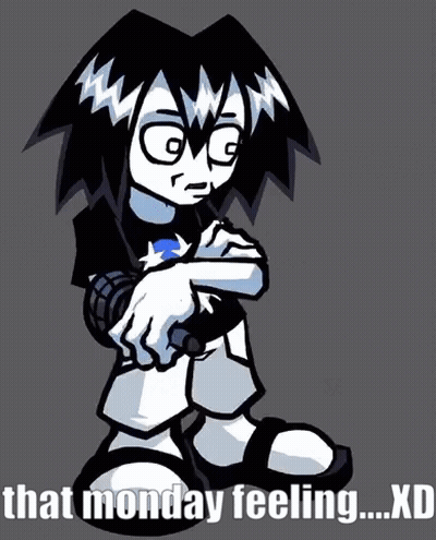 Cartoon Character Saying That Monday Feeling GIF
