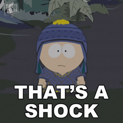 Cartoon Character Saying That's A Shock GIF