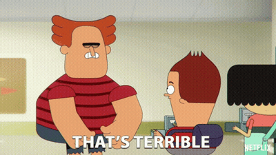 Cartoon Character Saying That's Terrible GIF