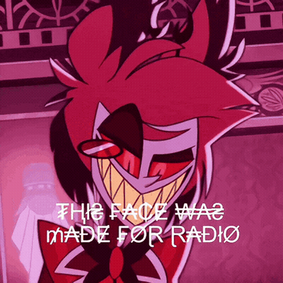Cartoon Character Saying The Face Was Made For Radio GIF