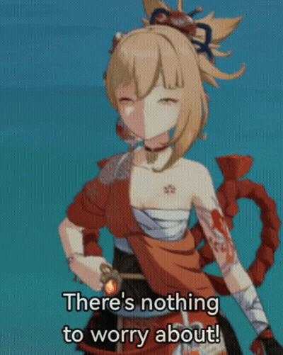 Cartoon Character Saying There's Nothing to Worry About