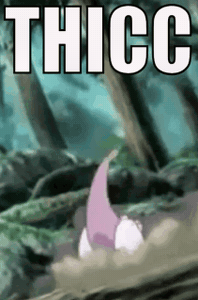 Cartoon Character Saying Thicc GIF