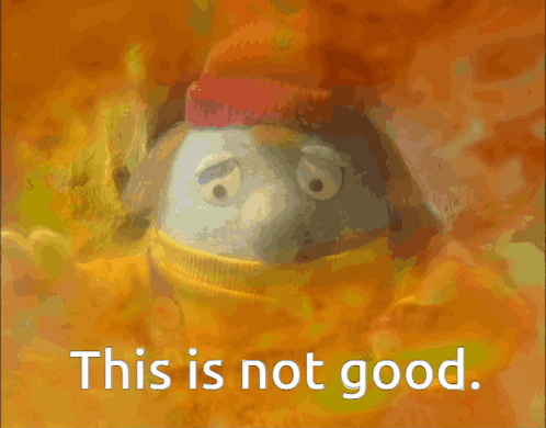 Cartoon Character Saying This Is Not Good GIF