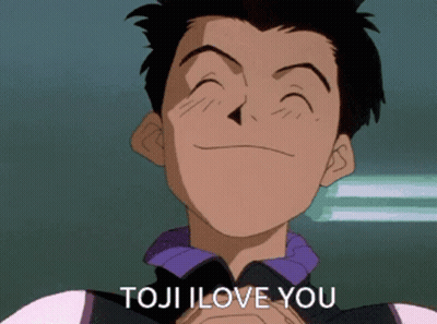 Cartoon Character Saying Toji I Love You GIF