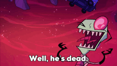 Cartoon Character Saying Well He's Dead GIF