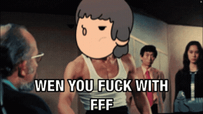 Cartoon Character Saying Wen You Fuck With FFF GIF