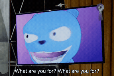 Cartoon Character Saying What Are You For GIF