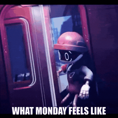 Cartoon Character Saying What Monday Feels Like GIF