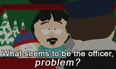 Cartoon Character Saying What Seems To Be The Officer Problem GIF
