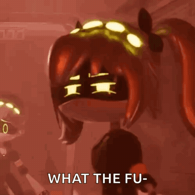 Cartoon Character Saying What The Fu Next To Person GIF