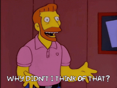 Cartoon Character Saying Why Didn't I Think Of That GIF