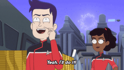 Cartoon Character Saying Yeah I'll Do It GIF