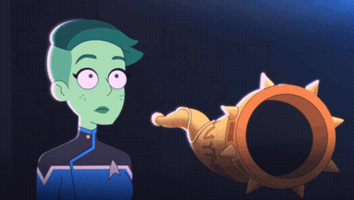Cartoon Character Saying Yes That's Correct Beside Ring GIF
