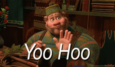 Cartoon Character Saying Yoo Hoo GIF