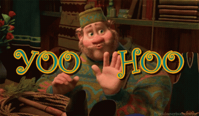 Cartoon Character Saying Yoo Hoo GIF