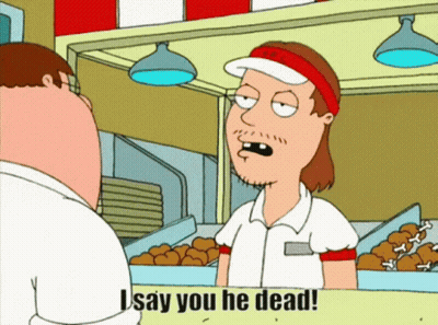 Cartoon Character Saying You Dead GIF