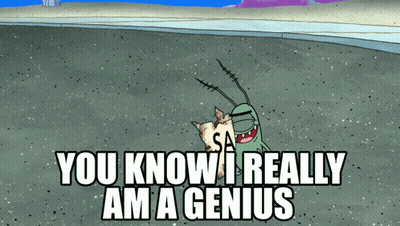 Cartoon Character Saying You Know I Really Am A Genius Holding Cat GIF