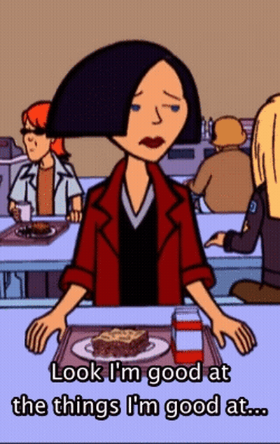 Cartoon Character Saying You Look So Much Prettier When You Smile GIF