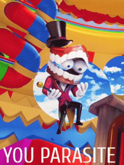 Cartoon Character Saying You Parasite GIF