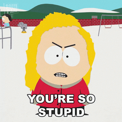 Cartoon Character Saying You're So Stupid GIF