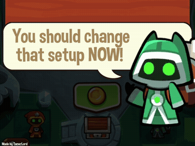 Cartoon Character Saying You Should Change That Setup Now GIF