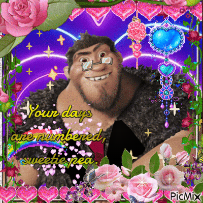 Cartoon Character Saying Your Days Are Numbered Sweetie Pea GIF