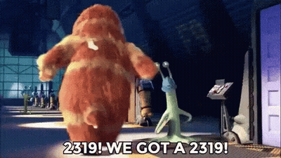 Cartoon Character Says 2319 We Got A 2319 Next To Another Character GIF
