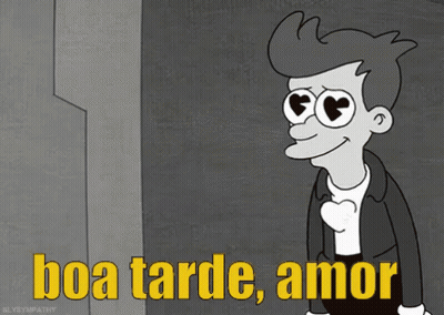 Cartoon Character Says Boa Tarde Amor In Yellow GIF