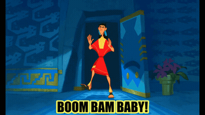 Cartoon Character Says Boom Bam Baby GIF