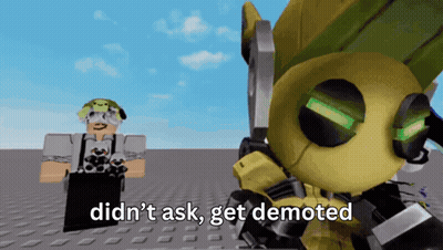 Cartoon Character Says Didn't Ask Get Demoted GIF