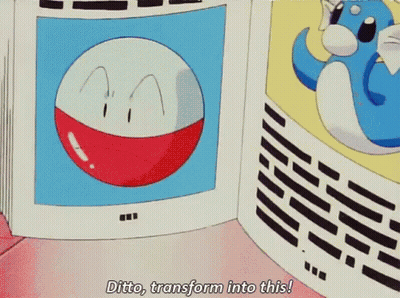 Cartoon Character Says Ditto Transform Into This GIF