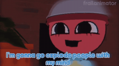 Cartoon Character Says Gonna Go Explode People With Mind GIF