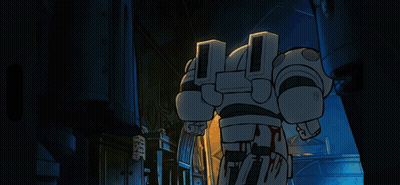 Cartoon Character Says Hello Little Boy In Blue Room GIF