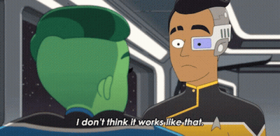 Cartoon Character Says I Don't Think It Works Like That GIF