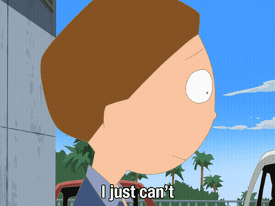 Cartoon Character Says I Just Can't GIF