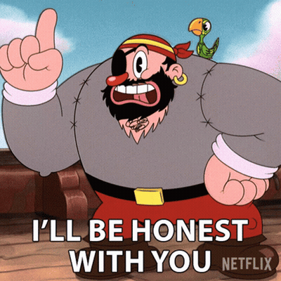Cartoon Character Says I'll Be Honest With You Netflix Poster GIF