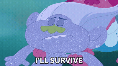Cartoon Character Says I'll Survive GIF