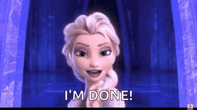 Cartoon Character Says I'm Done GIF