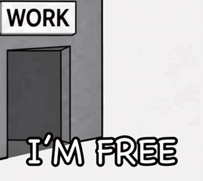 Cartoon Character Says I'm Free Behind Door