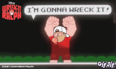 Cartoon Character Says I'm Gonna Wreck It GIF