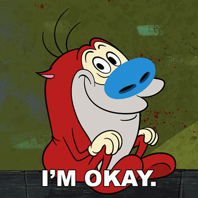 Cartoon Character Says I'm Okay GIF