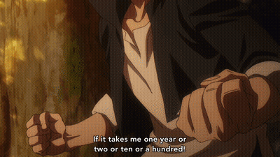 Cartoon Character Says If It Takes Me One Year Or Two Or Ten Or A Hundred GIF