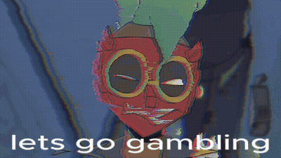 Cartoon Character Says Let's Go Gambling GIF