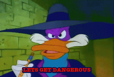 Cartoon Character Says Lets Get Dangerous GIF