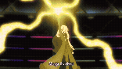 Cartoon Character Says Mega Evolve GIF