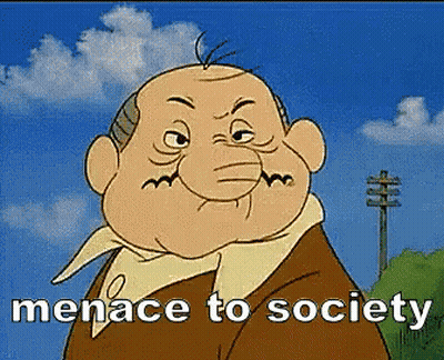 Cartoon Character Says Menace To Society GIF