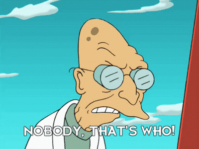 Cartoon Character Says Nobody That's Who GIF