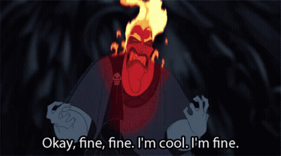Cartoon Character Says Okay Fine Fine I'm Cool I'm Fine GIF